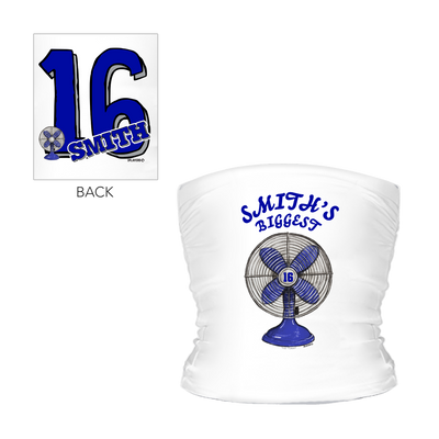 Biggest Fan w/ Name, Number - Tube Top - Tiny Turnip