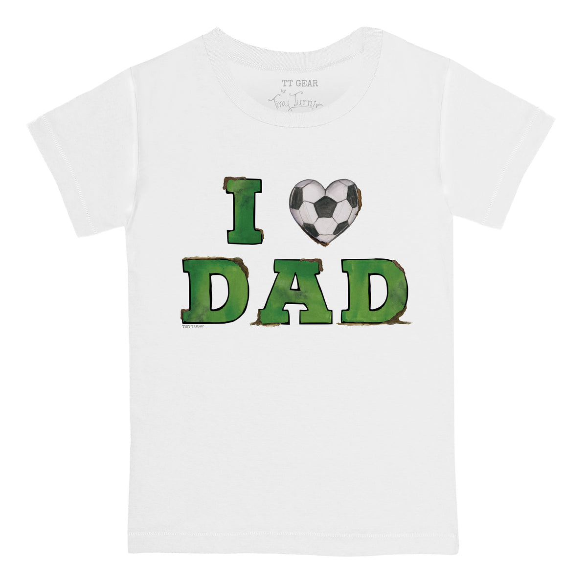 I Love Dad Soccer Tee Shirt