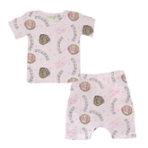 Glove, Baseball, Daddy, Name, Signature - Short Sleeve Layette Set - Tiny Turnip