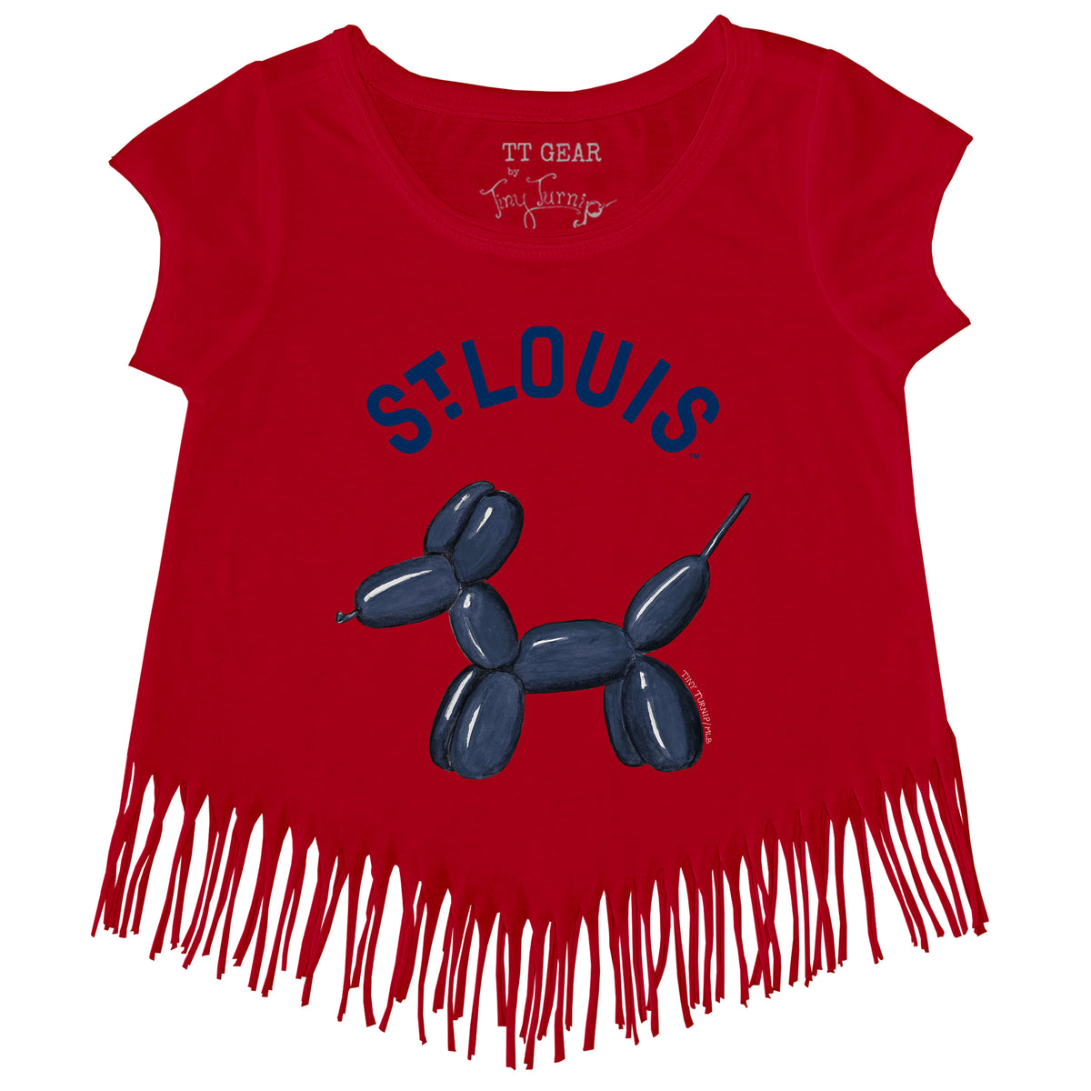 St. Louis Cardinals Balloon Dog Fringe Tee