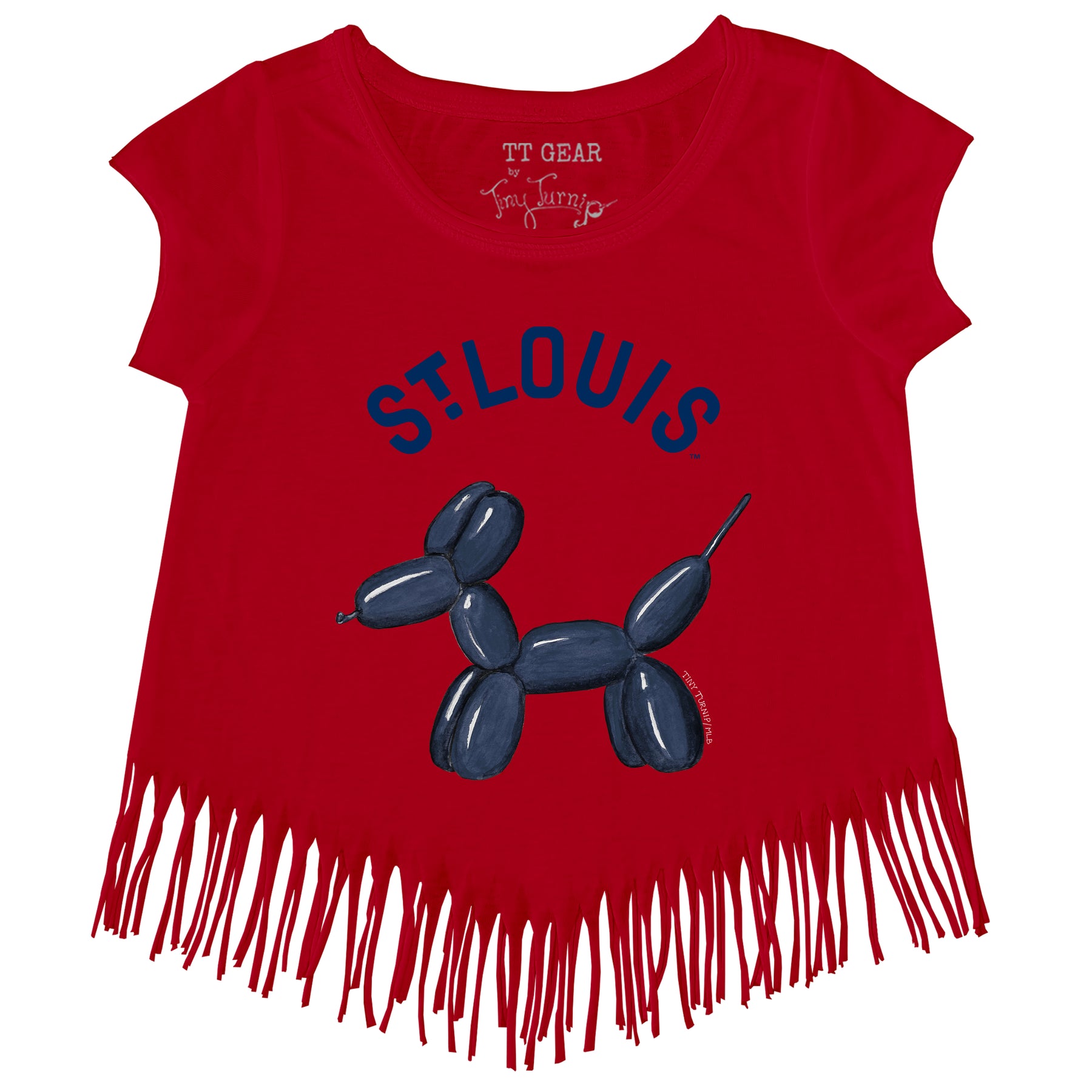 St. Louis Cardinals Balloon Dog Fringe Tee