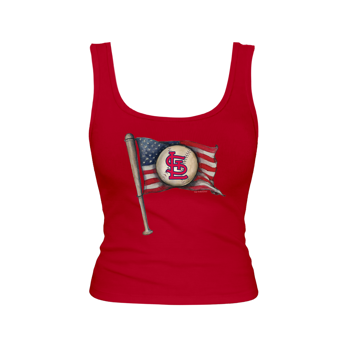 St. Louis Cardinals Baseball Flag Emmy Tank