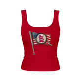 St. Louis Cardinals Baseball Flag Emmy Tank