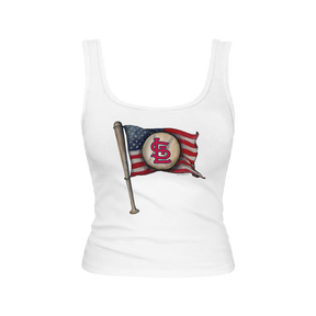 St. Louis Cardinals Baseball Flag Emmy Tank