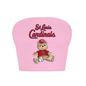 St. Louis Cardinals Teddy Crop Tube Top