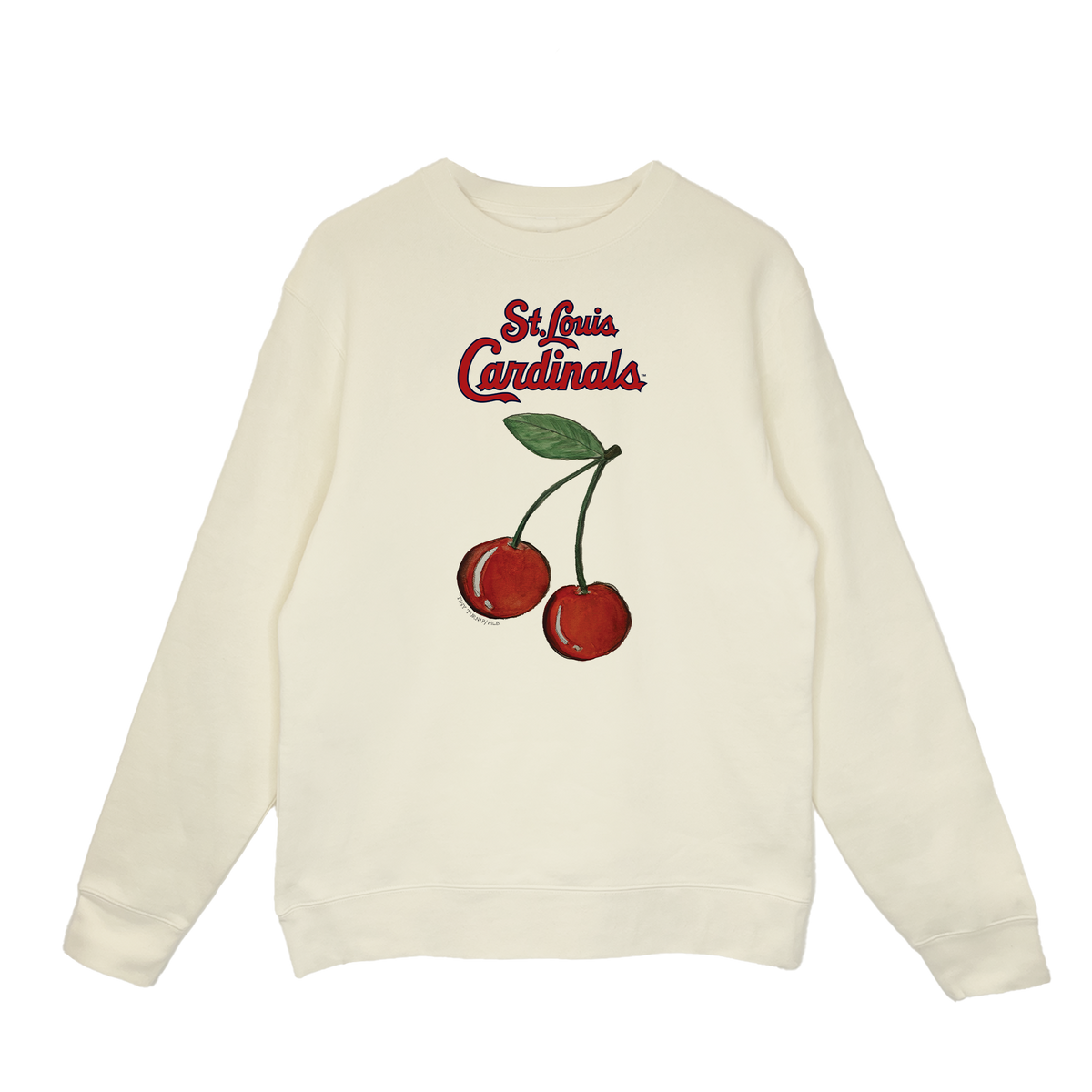 St. Louis Cardinals Cherry Crewneck Sweatshirt