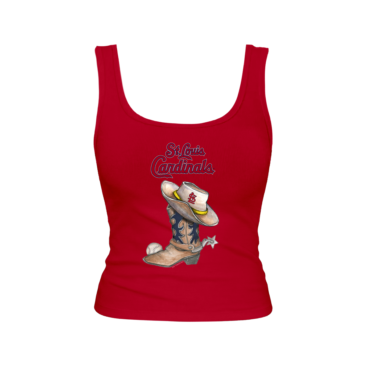 St. Louis Cardinals Cowboy Boot Emmy Tank
