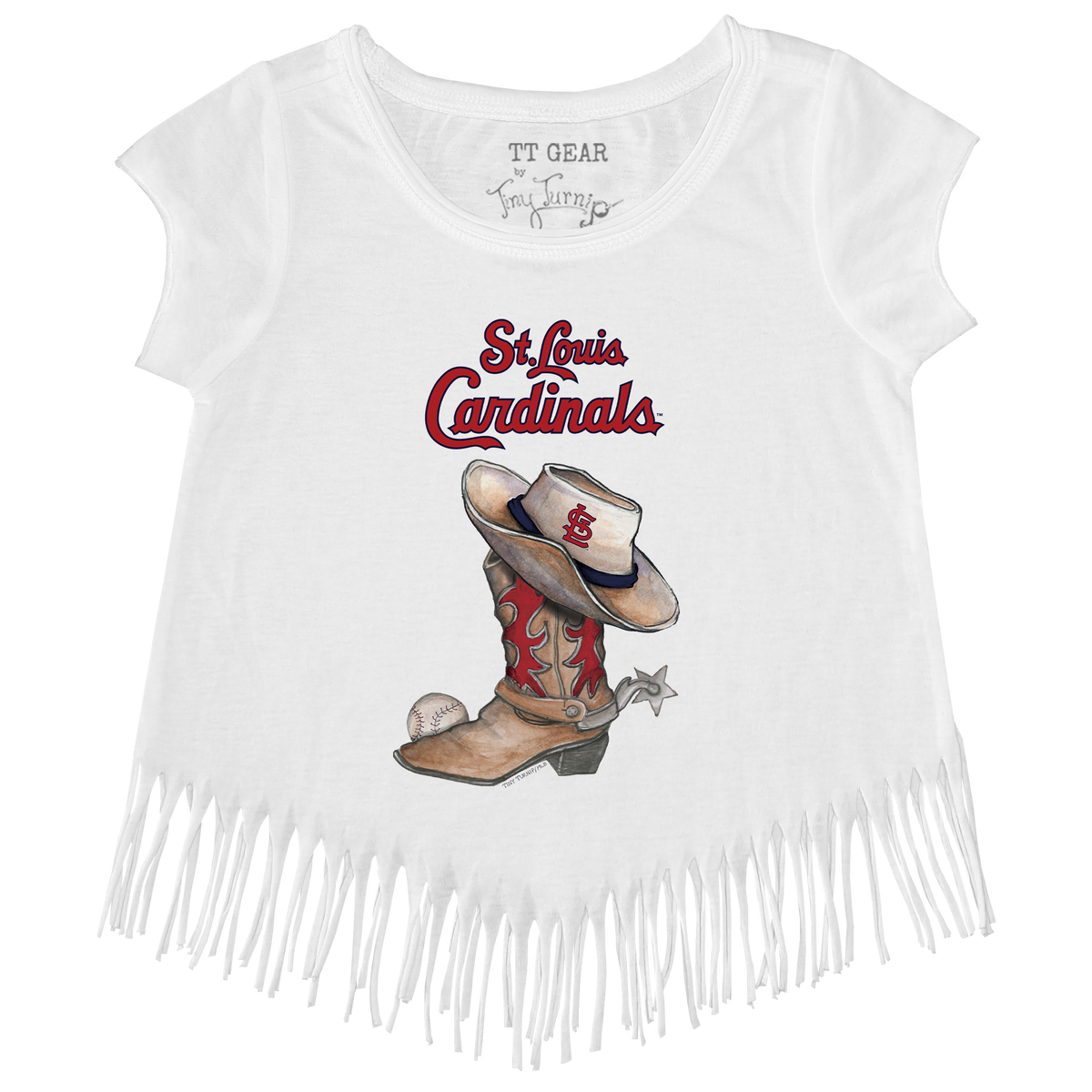 St. Louis Cardinals Cowboy Boot Fringe Tee