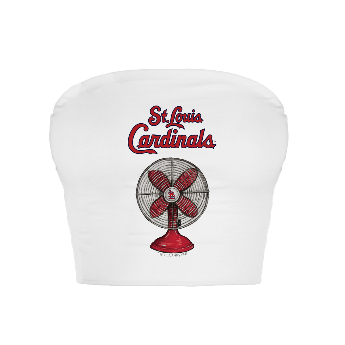St. Louis Cardinals Fan Crop Tube Top