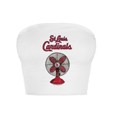 St. Louis Cardinals Fan Crop Tube Top