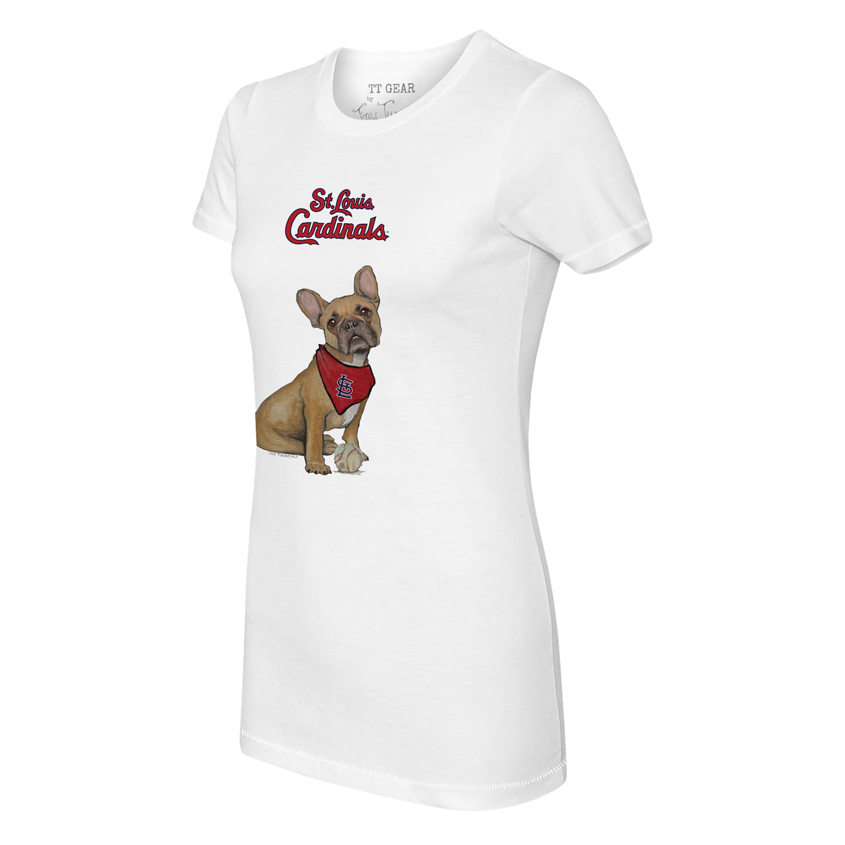 St. Louis Cardinals French Bulldog Tee Shirt