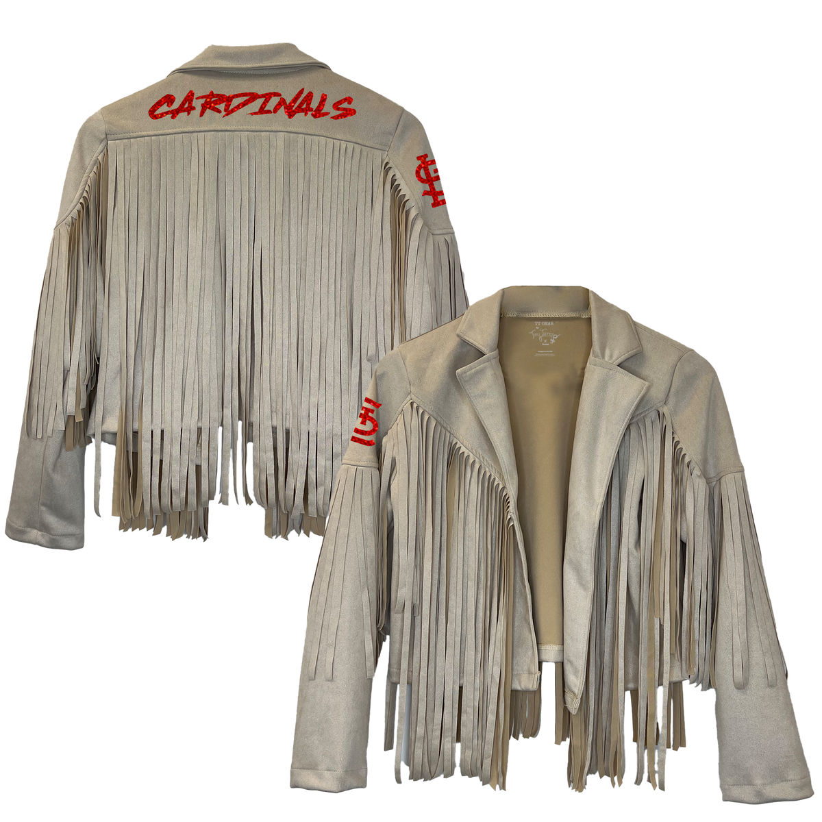 St. Louis Cardinals Farrah Fringe Jacket --(ships after 8/11)