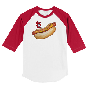 St. Louis Cardinals Hot Dog 3/4 Red Sleeve Raglan