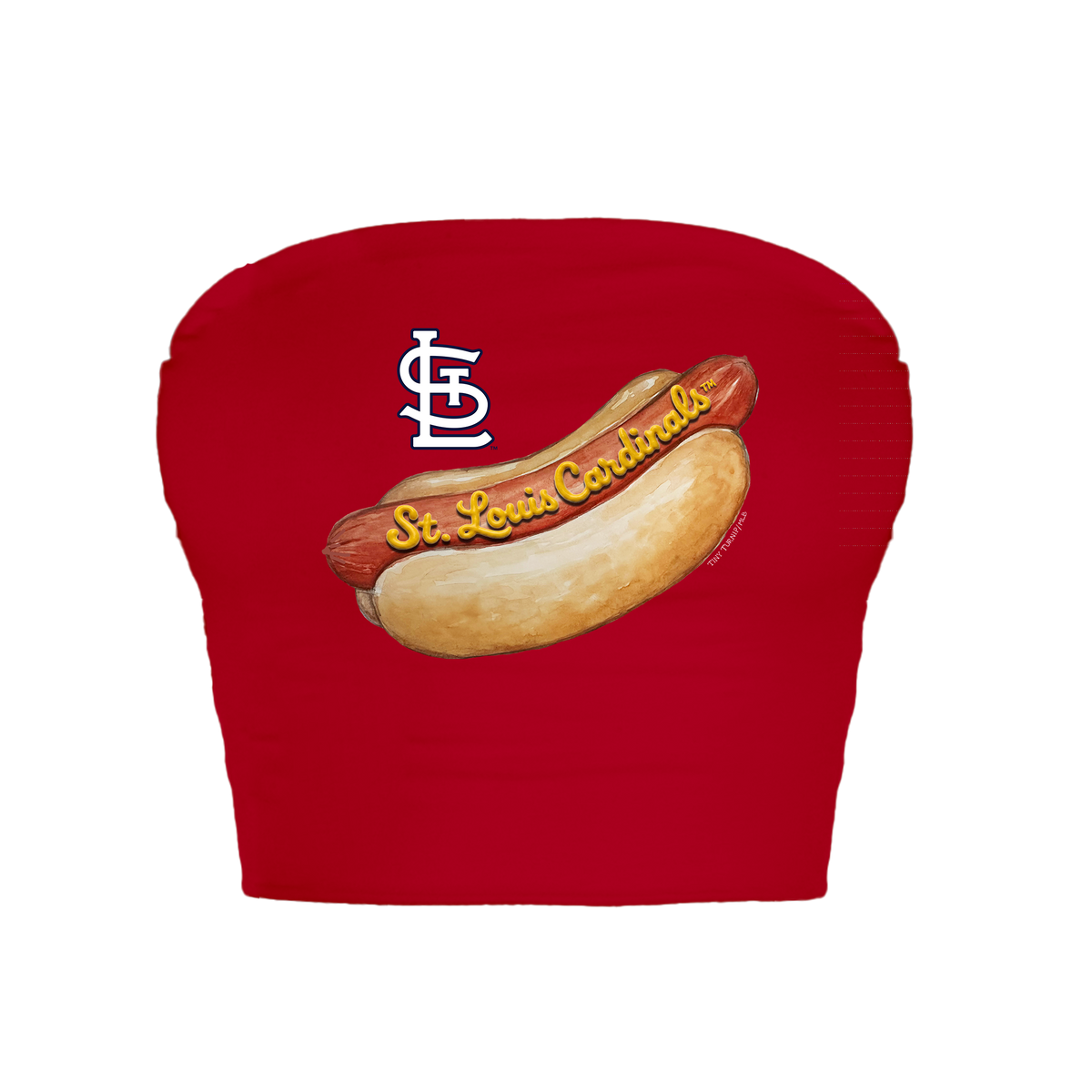 St. Louis Cardinals Hot Dog Crop Tube Top
