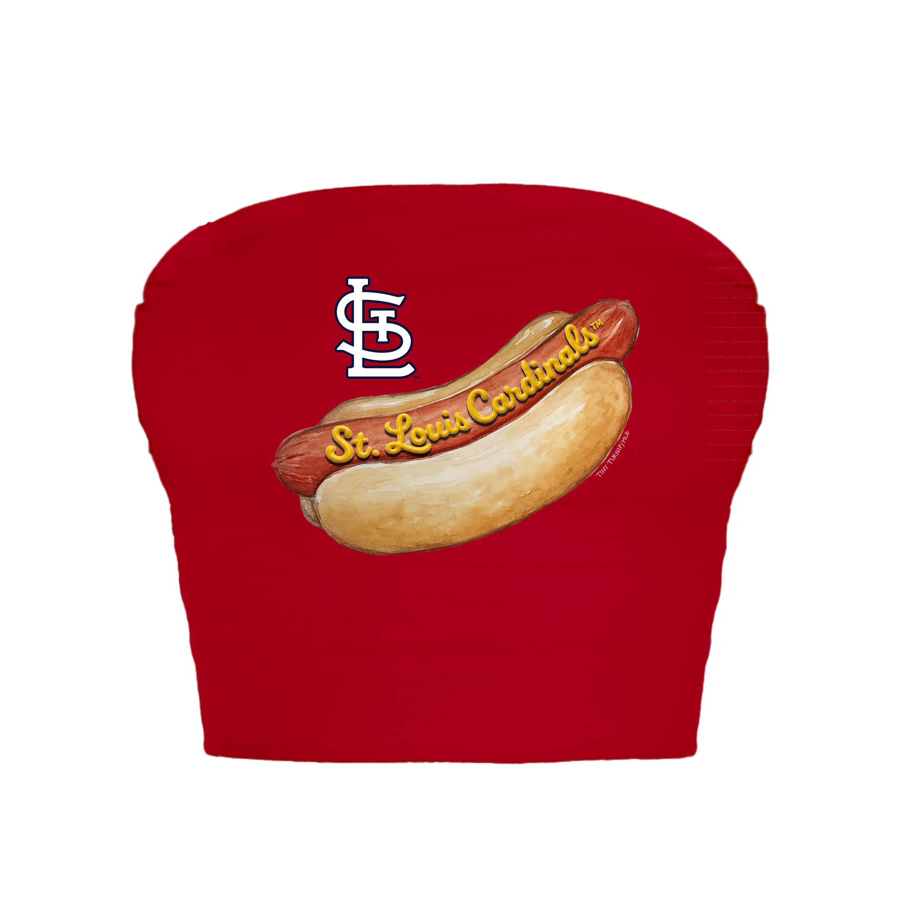 St. Louis Cardinals Hot Dog Crop Tube Top