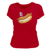 St. Louis Cardinals Hot Dog Women's Tee Shirt