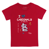 I Heart Cardinals Kid's Tee Shirt - Tiny Turnip