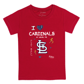 I Heart Cardinals Kid's Tee Shirt - Tiny Turnip