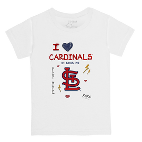 I Heart Cardinals Kid's Tee Shirt - Tiny Turnip