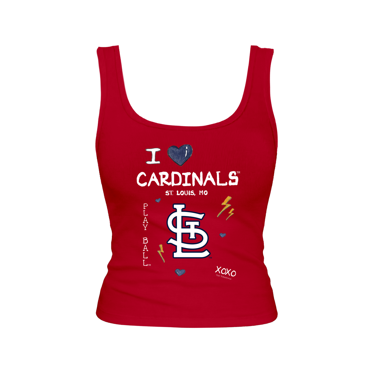 St. Louis Cardinals I Heart Cardinals Emmy Tank