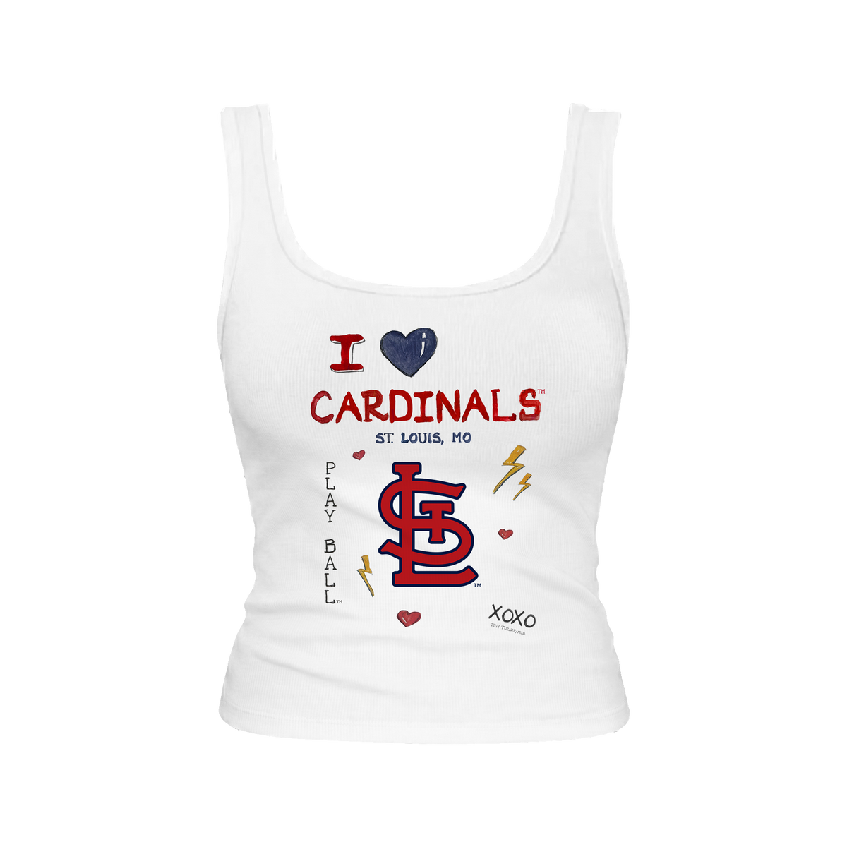 St. Louis Cardinals I Heart Cardinals Emmy Tank
