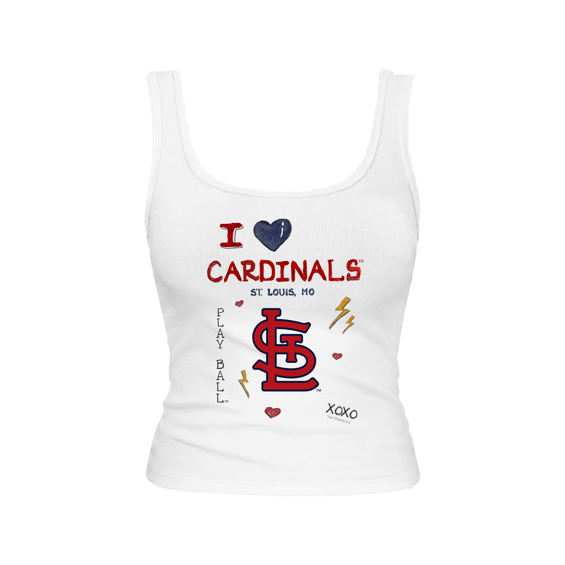 St. Louis Cardinals I Heart Cardinals Emmy Tank