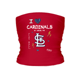 I Heart Cardinals Tube Top - Tiny Turnip