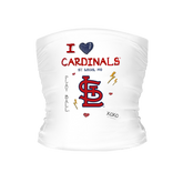 I Heart Cardinals Tube Top - Tiny Turnip