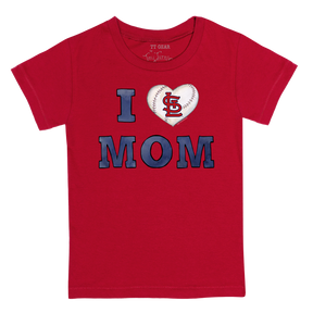 St. Louis Cardinals I Love Mom Tee Shirt