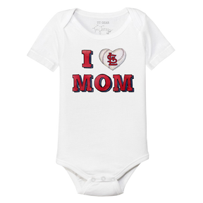 St. Louis Cardinals I Love Mom Short Sleeve Snapper