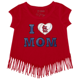 St. Louis Cardinals I Love Mom Fringe Tee