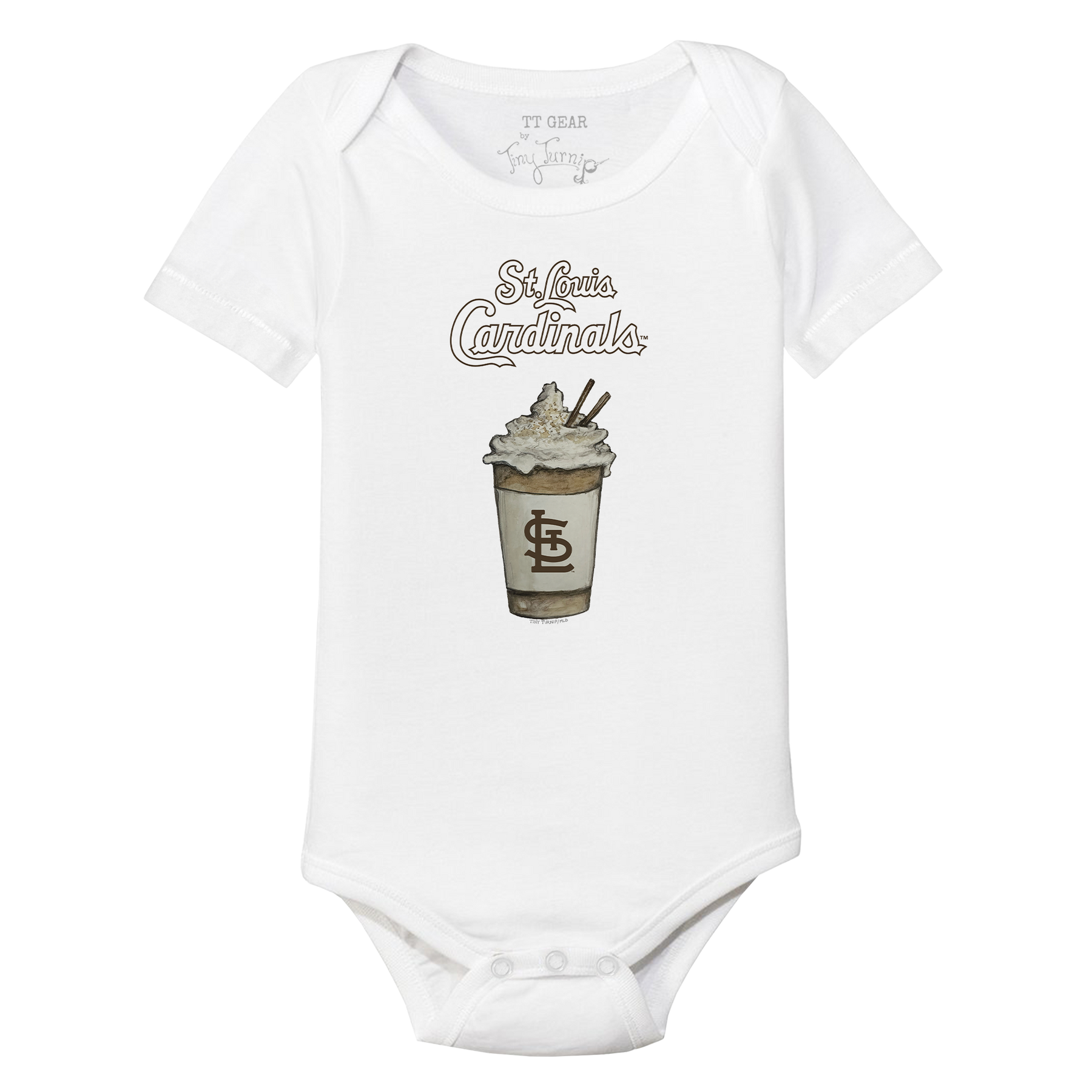 St. Louis Cardinals Latte Short Sleeve Snapper