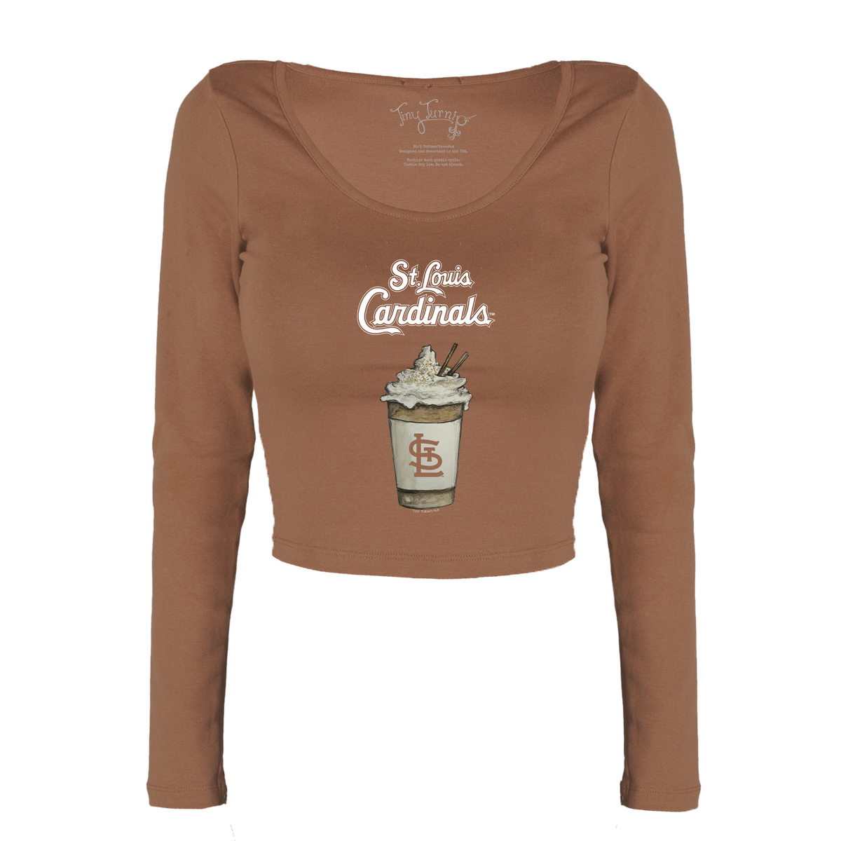 St. Louis Cardinals Latte Women's Lucy Long Sleeve