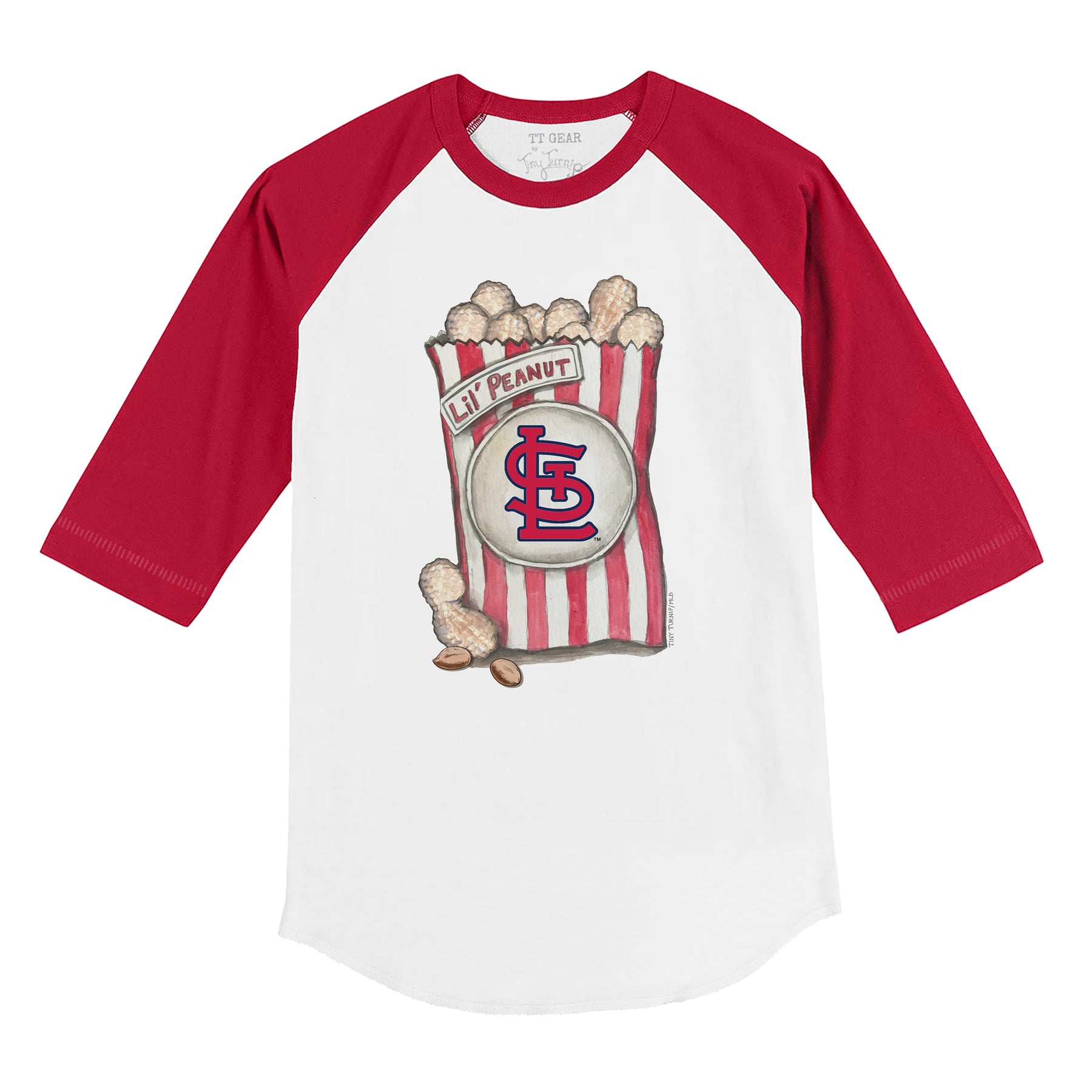 St. Louis Cardinals Lil' Peanut 3/4 Red Sleeve Raglan