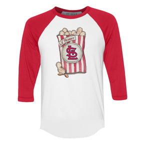 St. Louis Cardinals Lil' Peanut 3/4 Red Sleeve Raglan