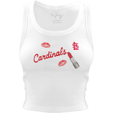 St. Louis Cardinals Lipstick Crop Tank - Tiny Turnip
