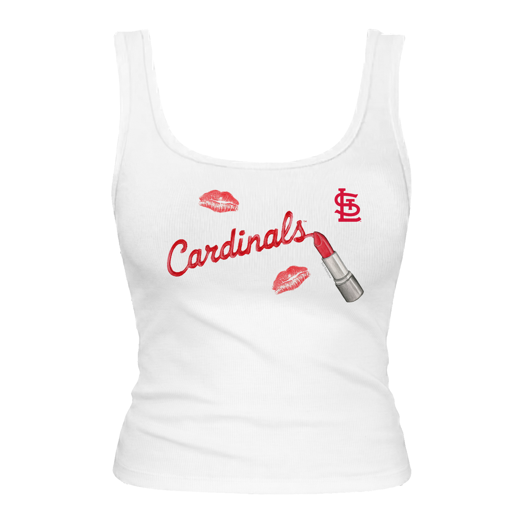 St. Louis Cardinals Lipstick Emmy Tank