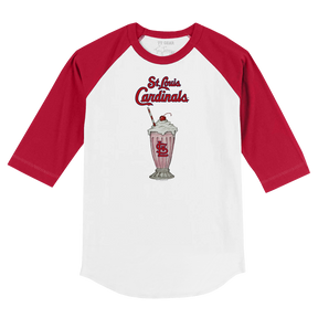 St. Louis Cardinals Milkshake 3/4 Red Sleeve Raglan