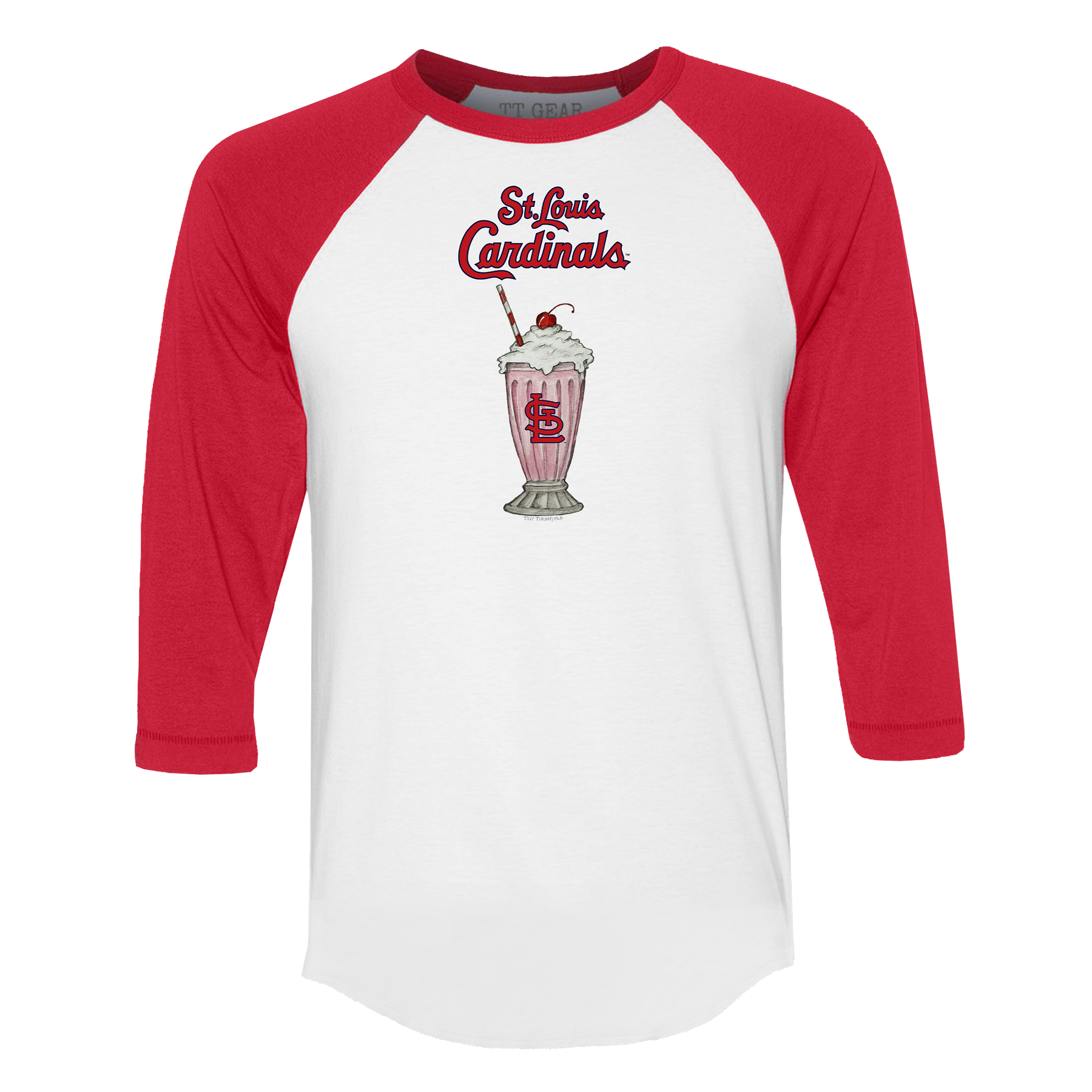 St. Louis Cardinals Milkshake 3/4 Red Sleeve Raglan