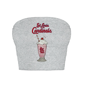 St. Louis Cardinals Milkshake Crop Tube Top