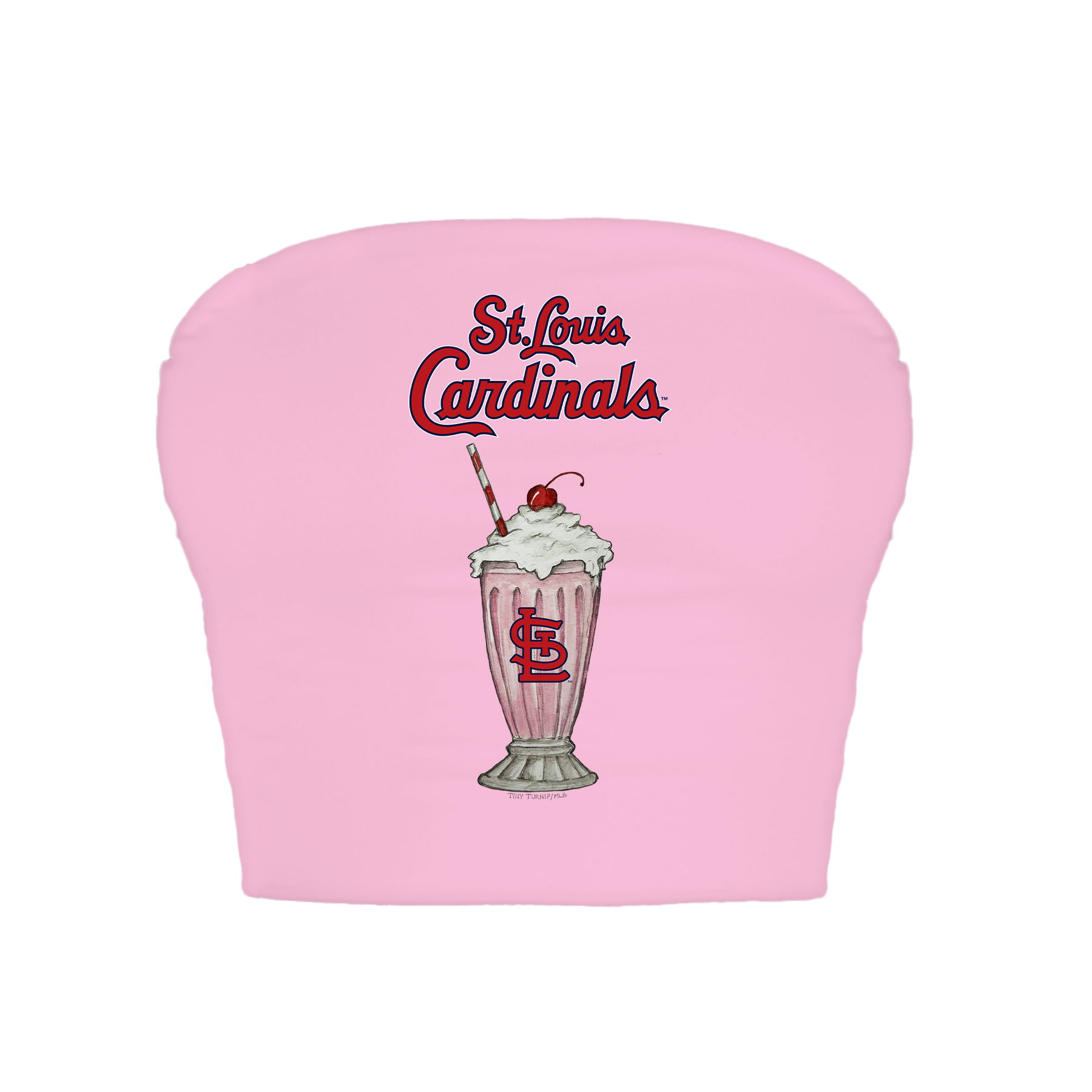 St. Louis Cardinals Milkshake Crop Tube Top