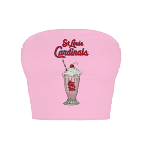 St. Louis Cardinals Milkshake Crop Tube Top