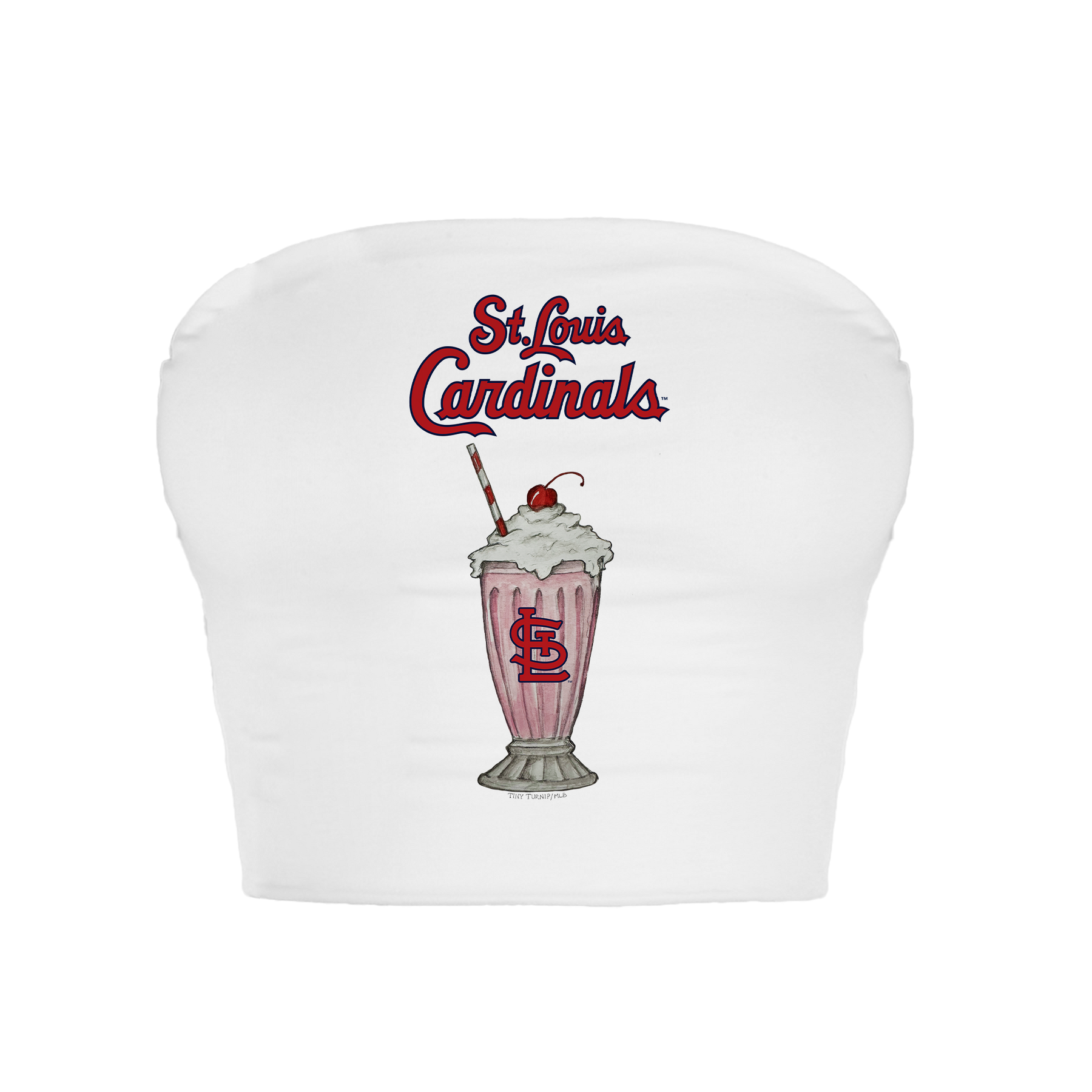 St. Louis Cardinals Milkshake Crop Tube Top