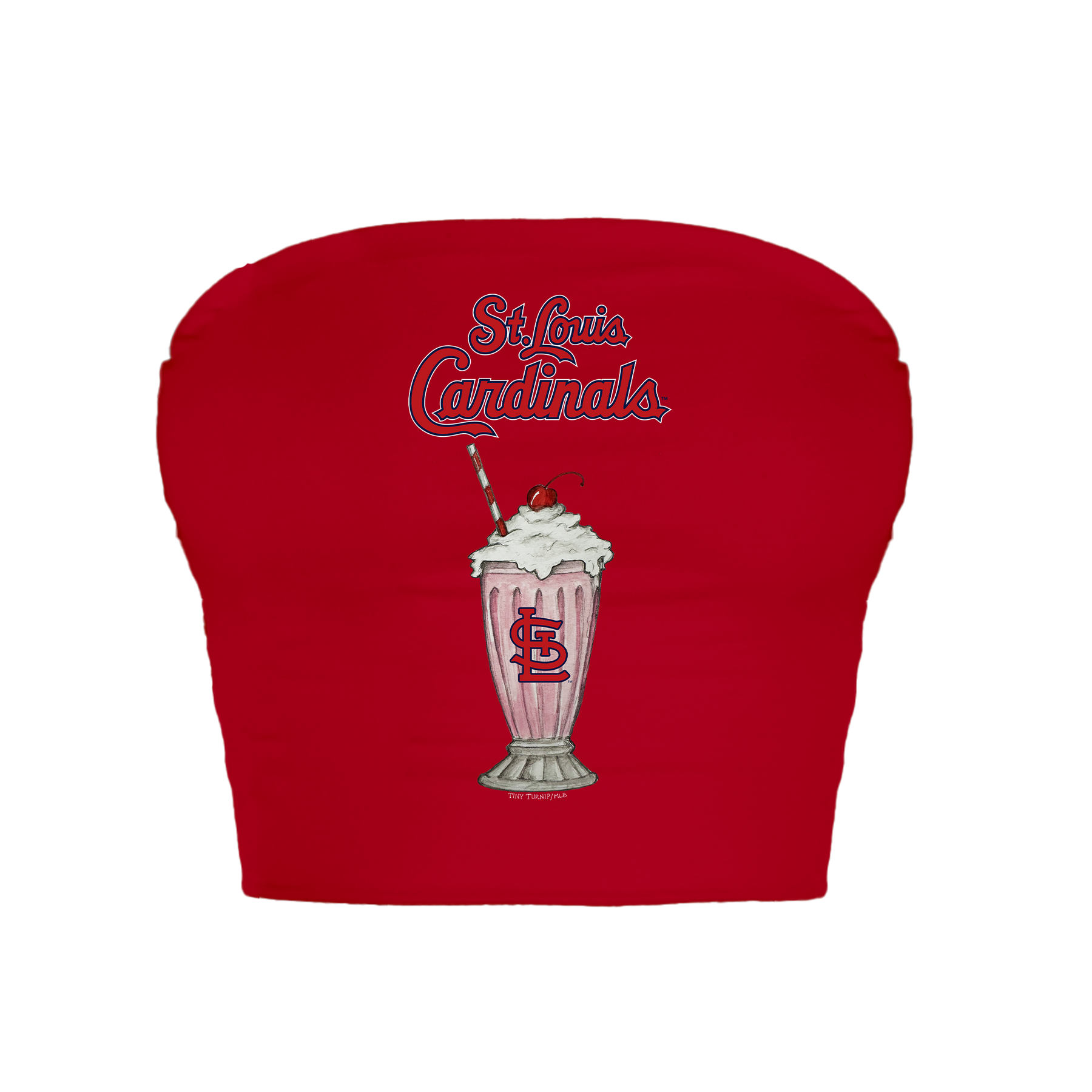 St. Louis Cardinals Milkshake Crop Tube Top