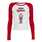 St. Louis Cardinals Milkshake Roxy Raglan Long Sleeve