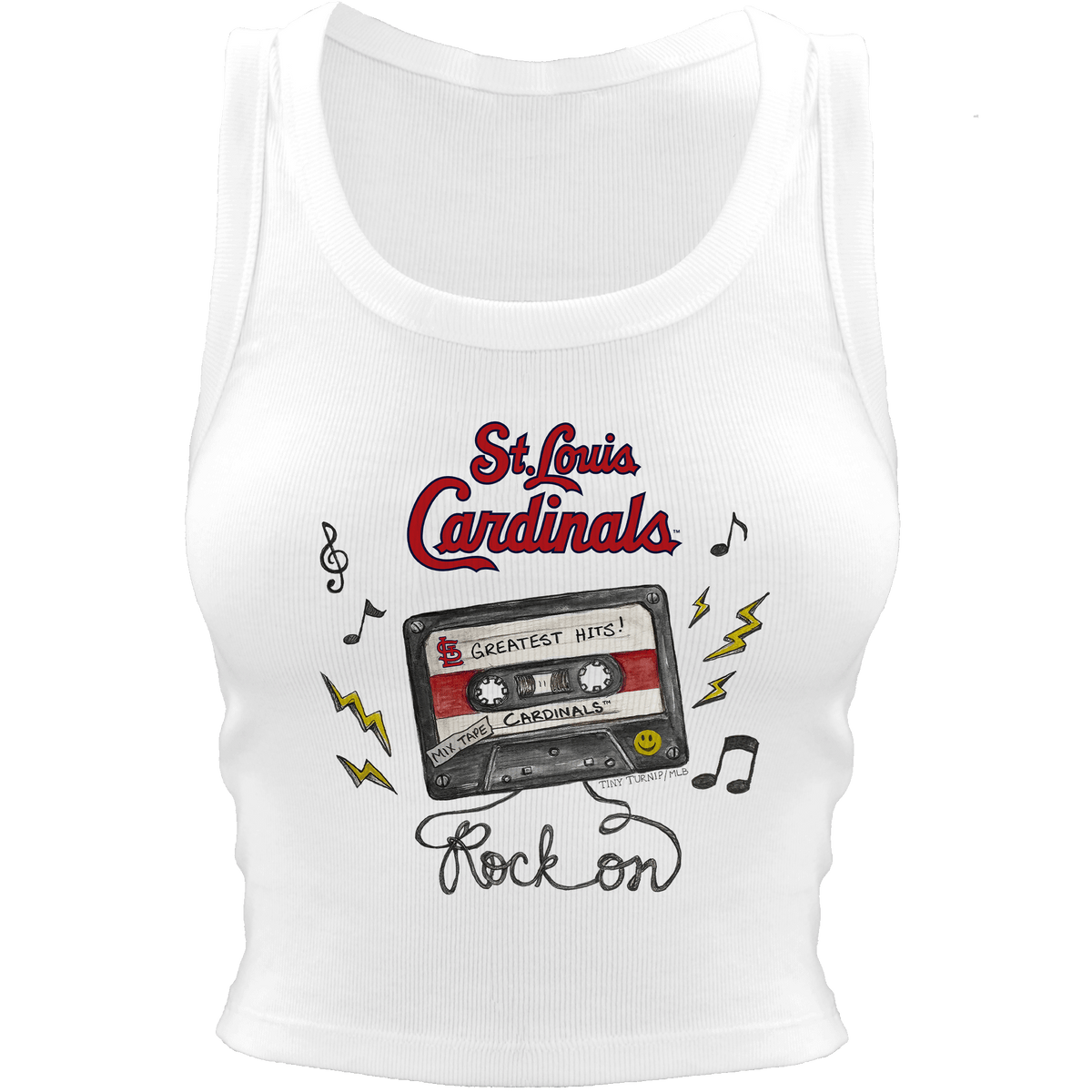 St. Louis Cardinals Mixtape Crop Tank
