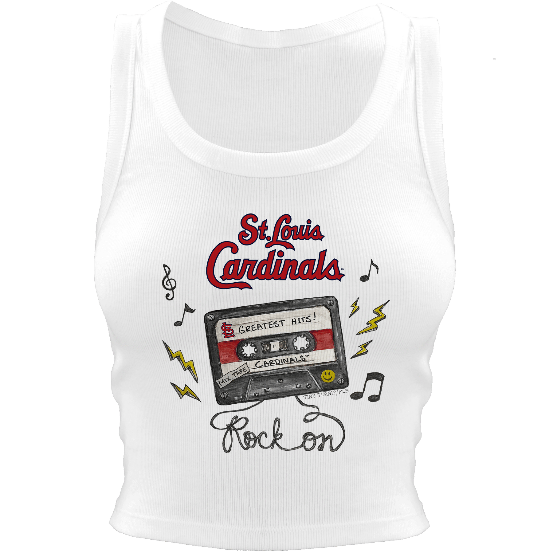 St. Louis Cardinals Mixtape Crop Tank