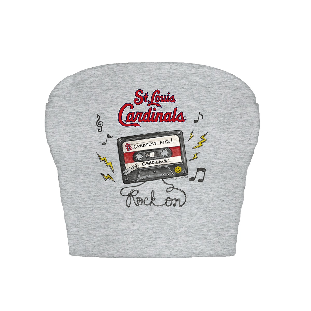 St. Louis Cardinals Mixtape Crop Tube Top