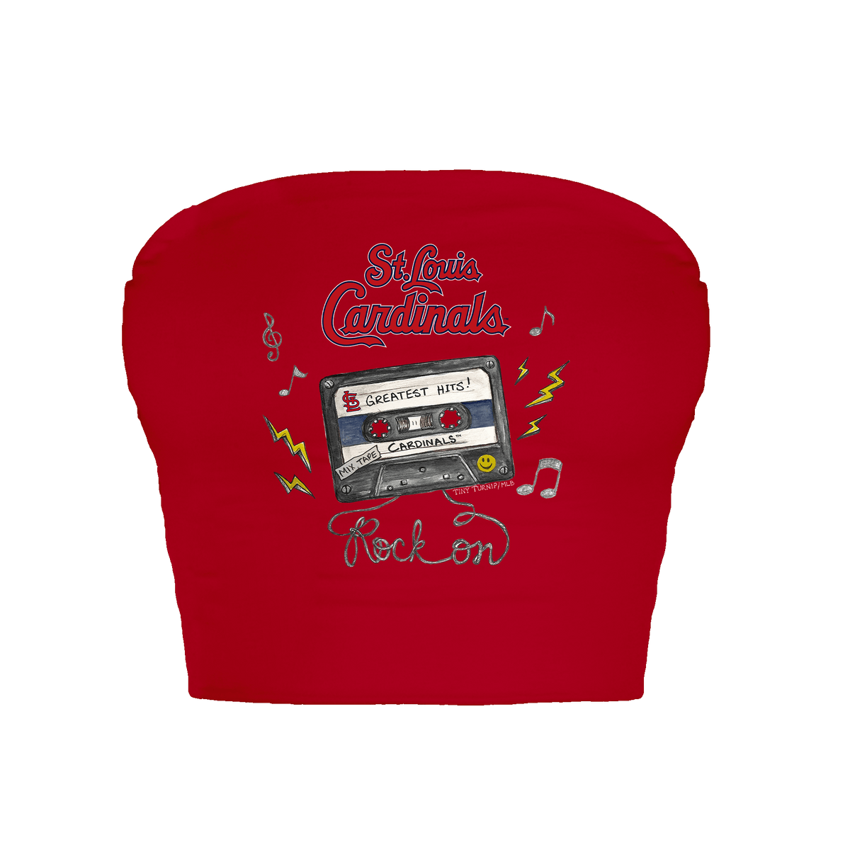 St. Louis Cardinals Mixtape Crop Tube Top