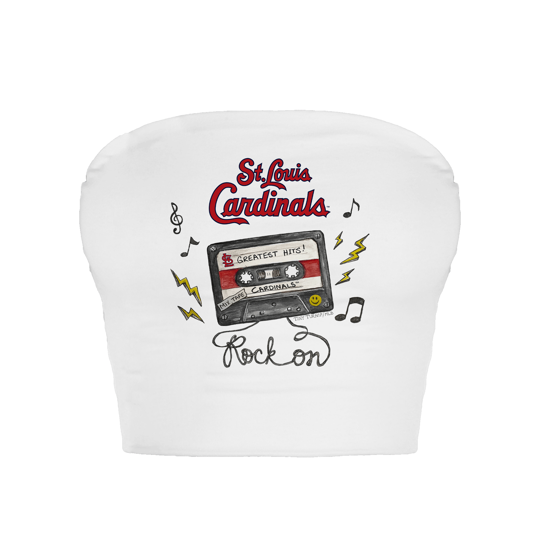 St. Louis Cardinals Mixtape Crop Tube Top